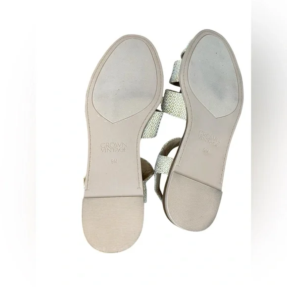 Crown Vintage Trixis Beige Sandal Women’s 9 Fisherman - Picture 5 of 11